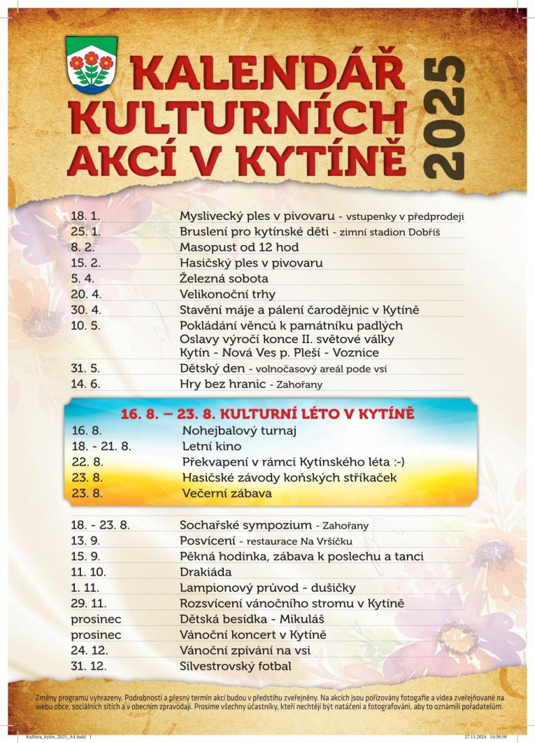 kulturní akce 2025