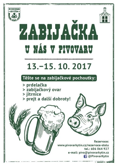 Zabijačka v Kytínském pivovaru